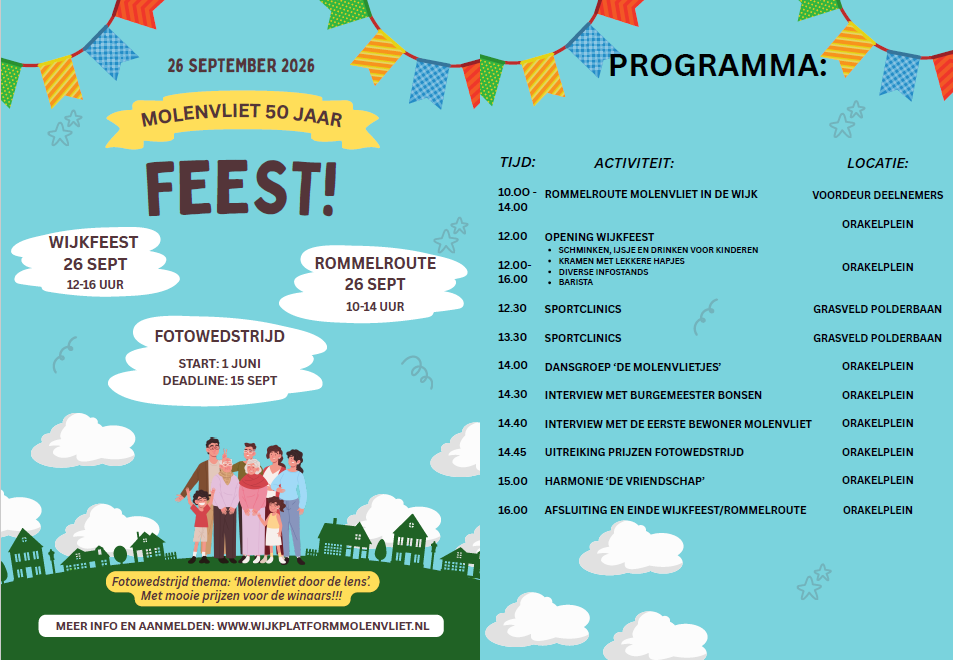 Wijkfeest flyer png